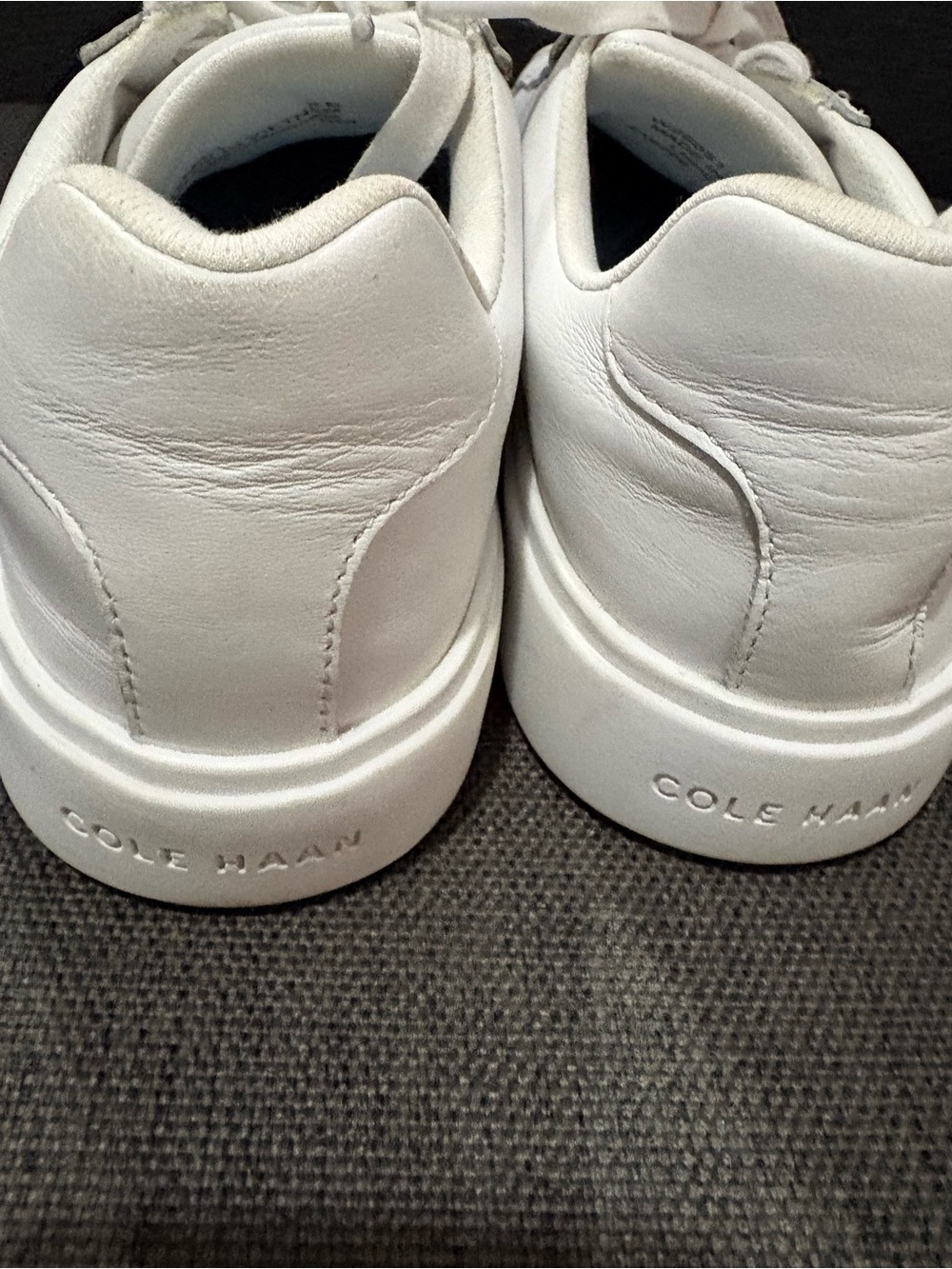 Cole Haan Women’s White Leather Sneakers Grand 360 Pre Owned Size 8 Lace Up - Picture 6 of 9